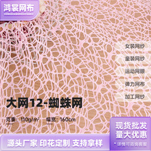 弹力乱网蜘蛛网布 瑞士网特密美国网 涤氨网布舞台时装服装面料
