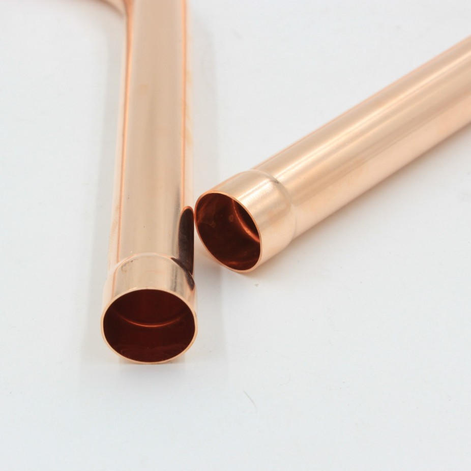 Estufa de pared accesorios de tubo de cobre conector de latón de cobre rojo tubería de conexión salida de calefacción quema accesorios de estufa de pared