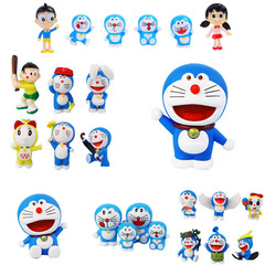 Blue Fatty Cute Kitten Theme Cake Decoration Ornaments Children's Cartoon Birthday Party Doll Baking Accessories