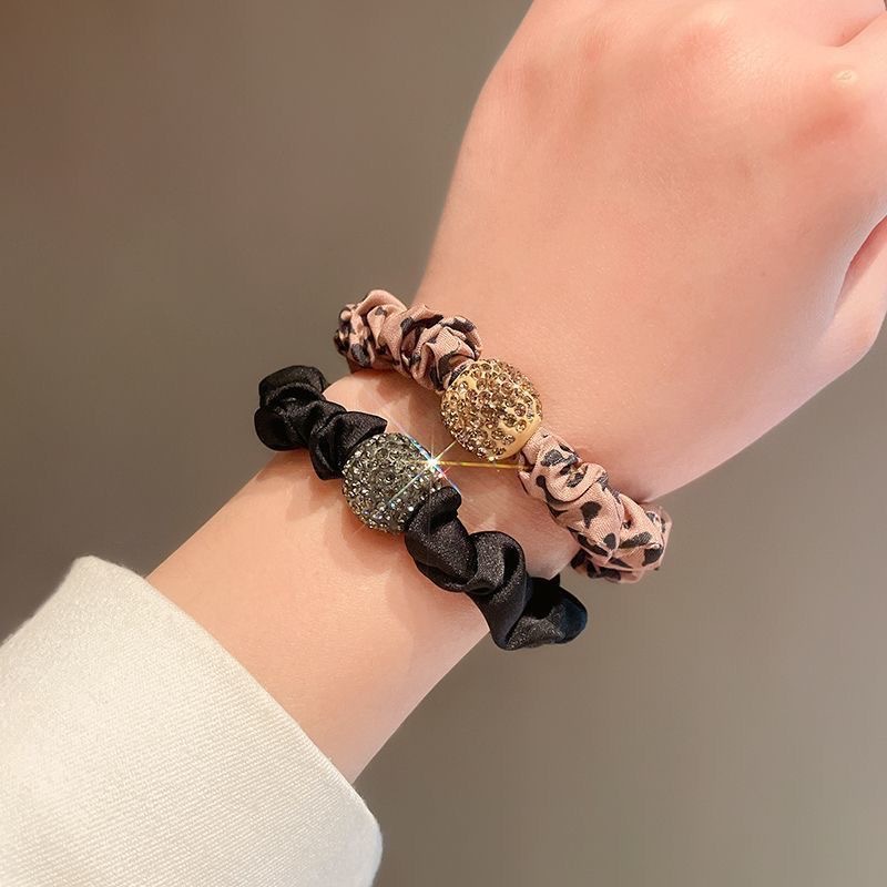 1 Piece Quantity Vacation Streetwear Women's Leopard Cloth Handmade Hair Tie