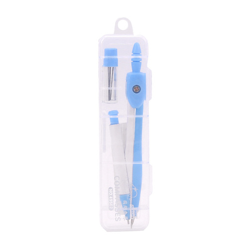 Cartoon cute primary school student compass 3-piece set student professional drawing with lead core children's small gift graduation prize