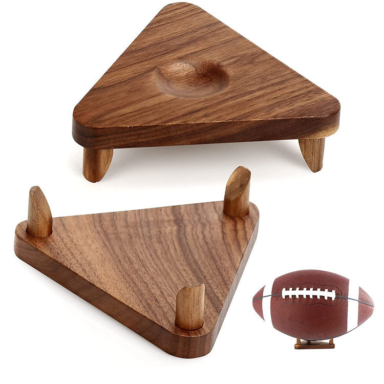 Ball Stand Bracket Football Holder Star Autographed Ball Souvenir Display Cabinet Solid Wood Sports Rugby Rack