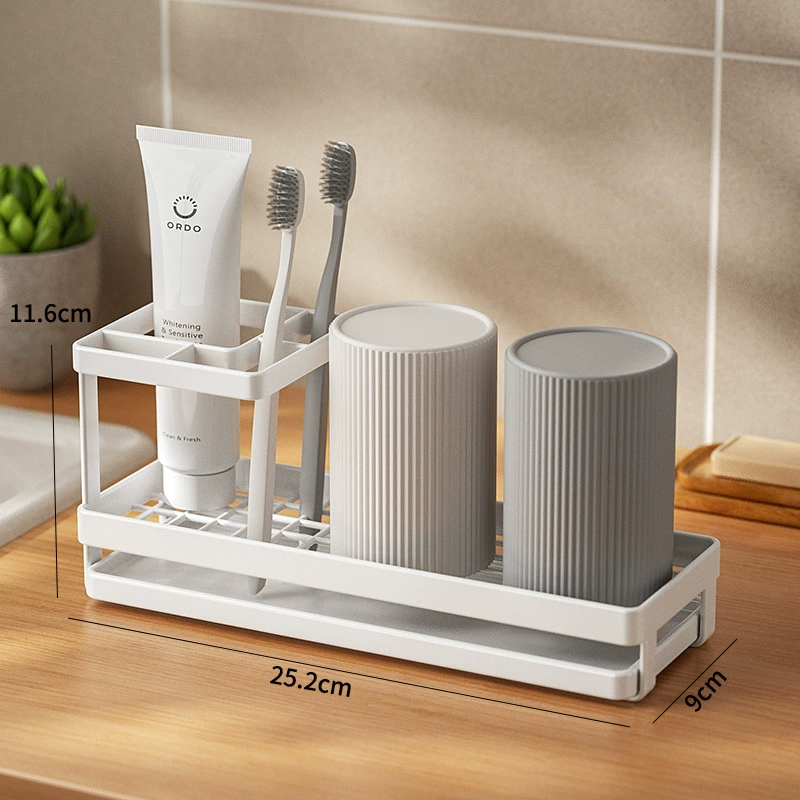 Mouthwash, set, toothbrush, storage system, simple and elegant design