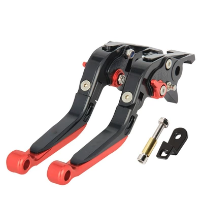 Motorcycle Handle Cover | brake clutch horn lever - black-black-red