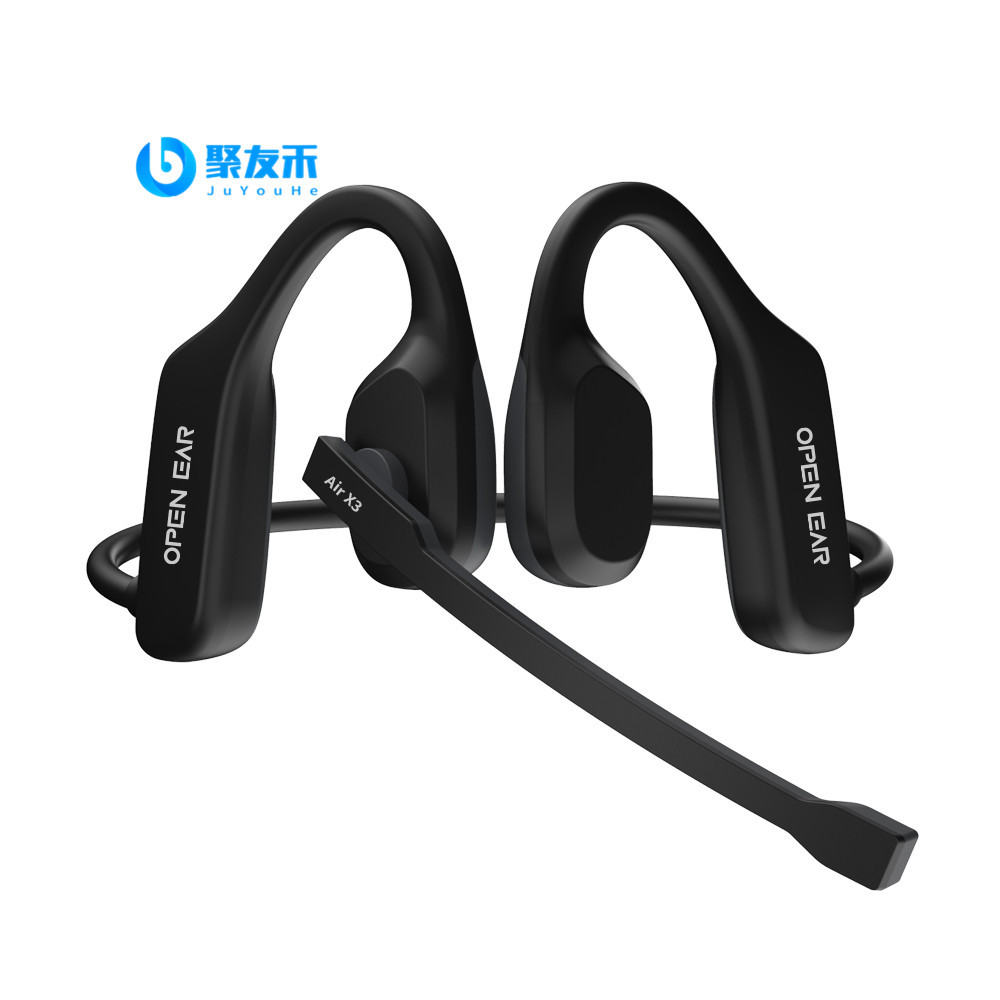 Cross-border private model open bone conduction Bluetooth headset rear ear-mounted sports waterproof business traffic noise reduction headset