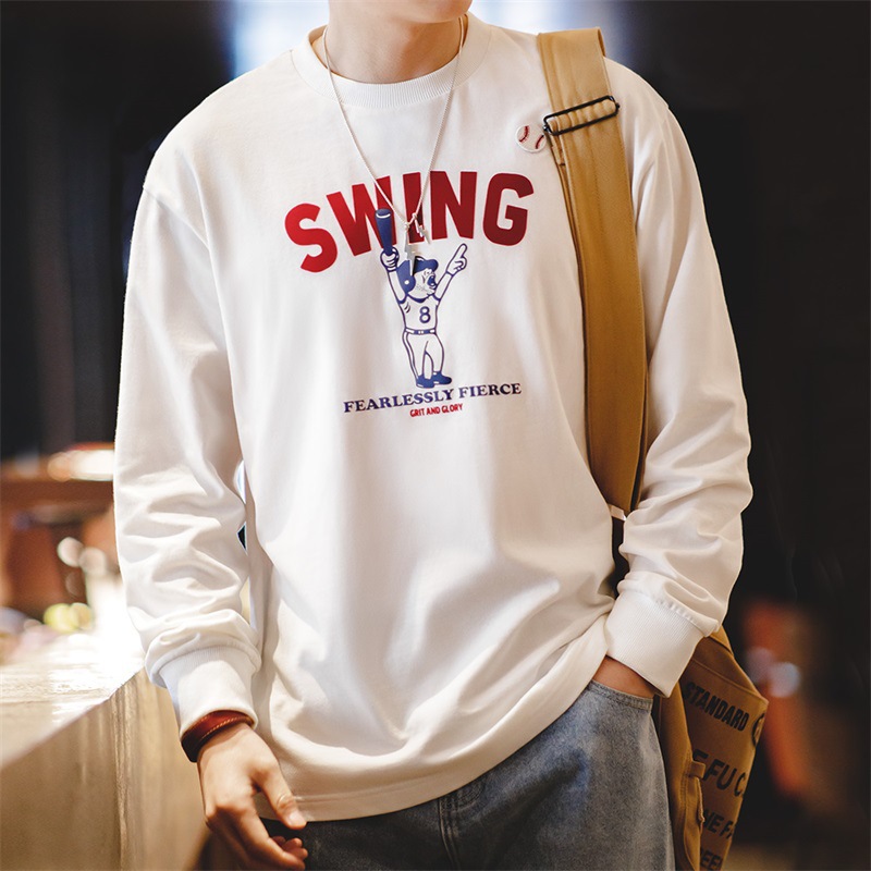 Retro baseball long-sleeve