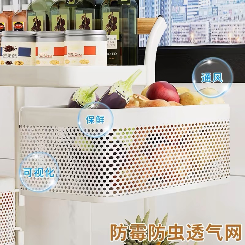 厨房小推车置物架多层家用夹缝落地移动多功能果蔬零食收纳储物架|undefined
