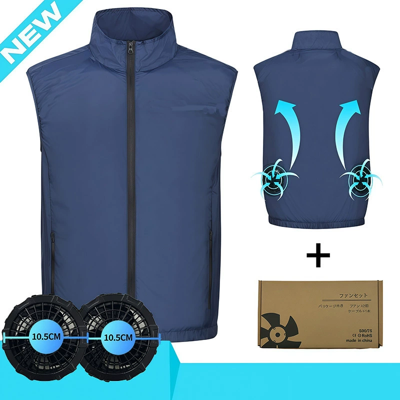 Корейская версия умного жилета с кондиционером для трансграничных поездок, летний охлаждающий аксессуар для работы на открытом воздухе, спортивный жилет с вентилятором для охлаждения