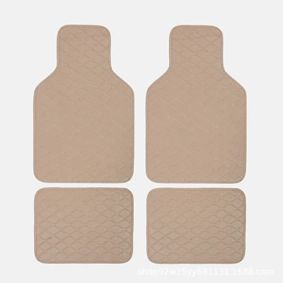 Universal Foot Pad: mats, foreign trade car - beige-protruding-head-four-piece-set