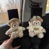 Милый розовый ремень безопасности для пары Duffy, кукла, чехол на плечо, защитный чехол от удушения, женский декор интерьера автомобиля