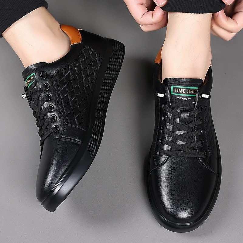  Trend white shoes for leather shoes, leather universal footwear, sneakers, sports shoes, Korean style, genuine leather, soft sole