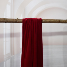 婚礼婚庆现场布置黑色酒红金丝绒布料加厚背景纱幔农村户外装