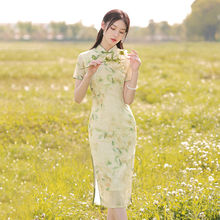 苏州旗袍改良版少女2024年新款年轻漂亮流行时尚中国风连衣裙夏季