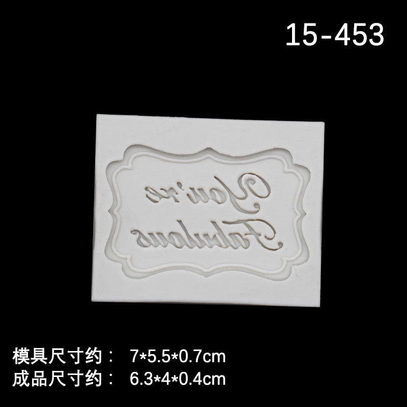 Chocolate fondant molde de silicona para hornear pastel decoración Feliz cumpleaños