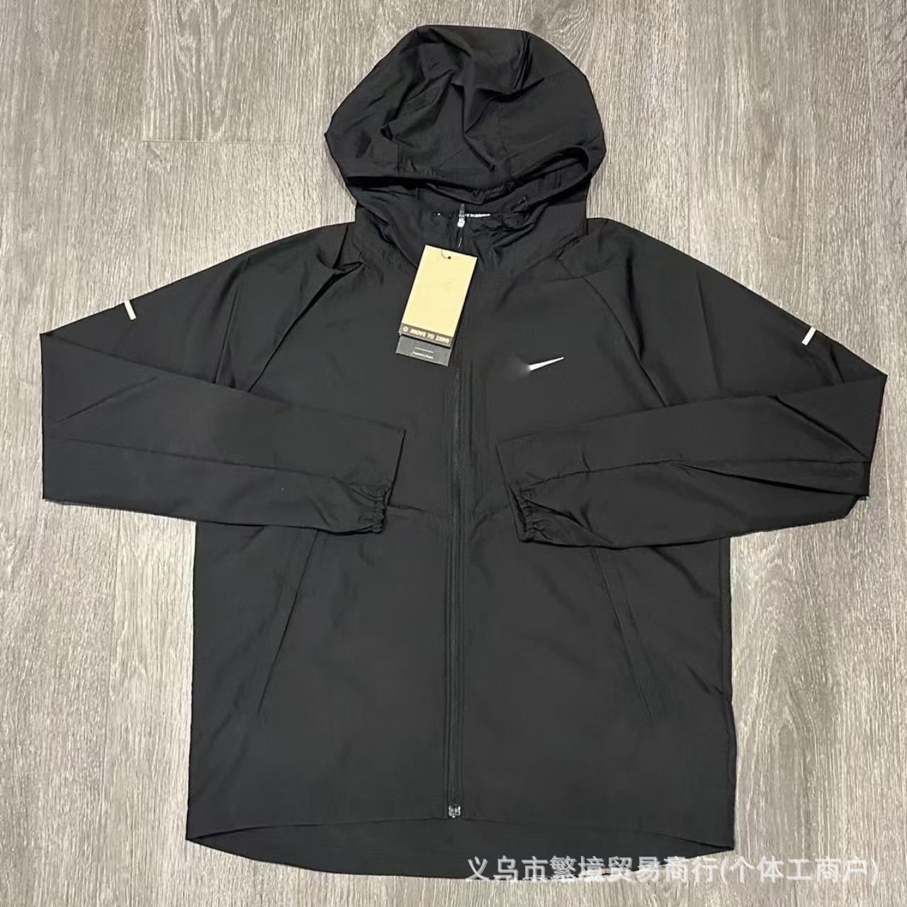 Cross-border high-performance, quick-drying, breathable, lightweight, and breathable sports jacket, casual hooded, loose-fitting running and training set