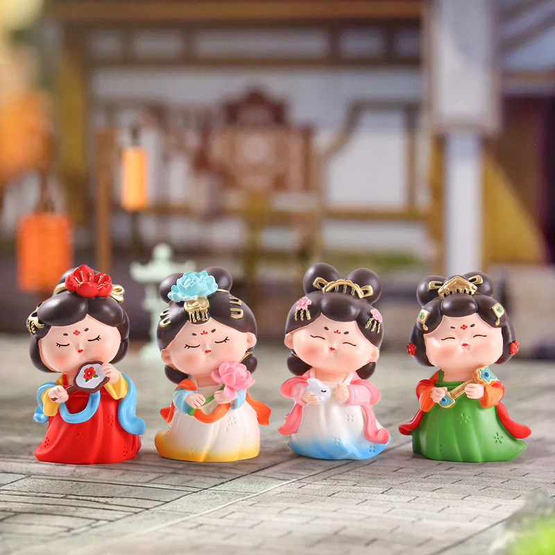 Antique Girl Tang Xiaohuan Night Banquet Large Ornaments Home Entrance Desktop Ornaments Entity Hot Sale Exquisite Small Gift