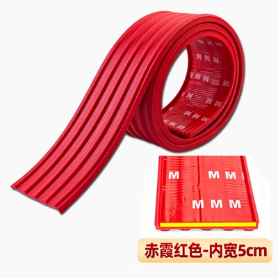 Electric Tricycle Anti-Collision Strip, Side: Qapı və bamper qoruyucu zolaqlar - crimson-red-inner-width-5cm-1m-long