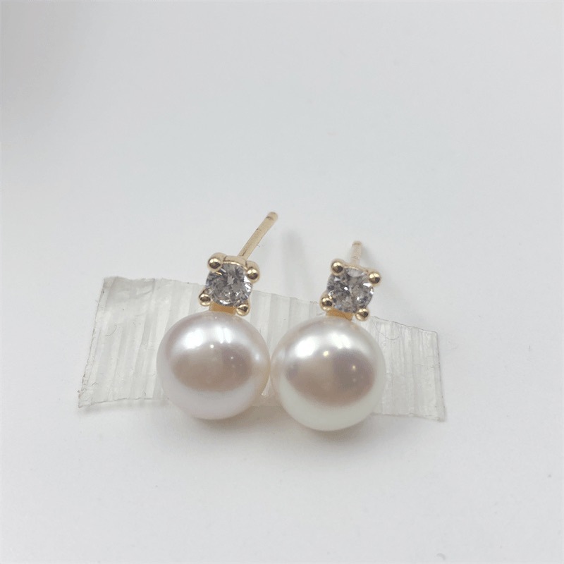 2g Weight Ear Studs Classification 1 Pair Quantity Wedding, Daily Occasion Pearl Pattern All Seasons Season Women's Gender Elegant, Simple Style Style 1 Pair Freshwater Pearl Earrings Pearl Ear Studs 1