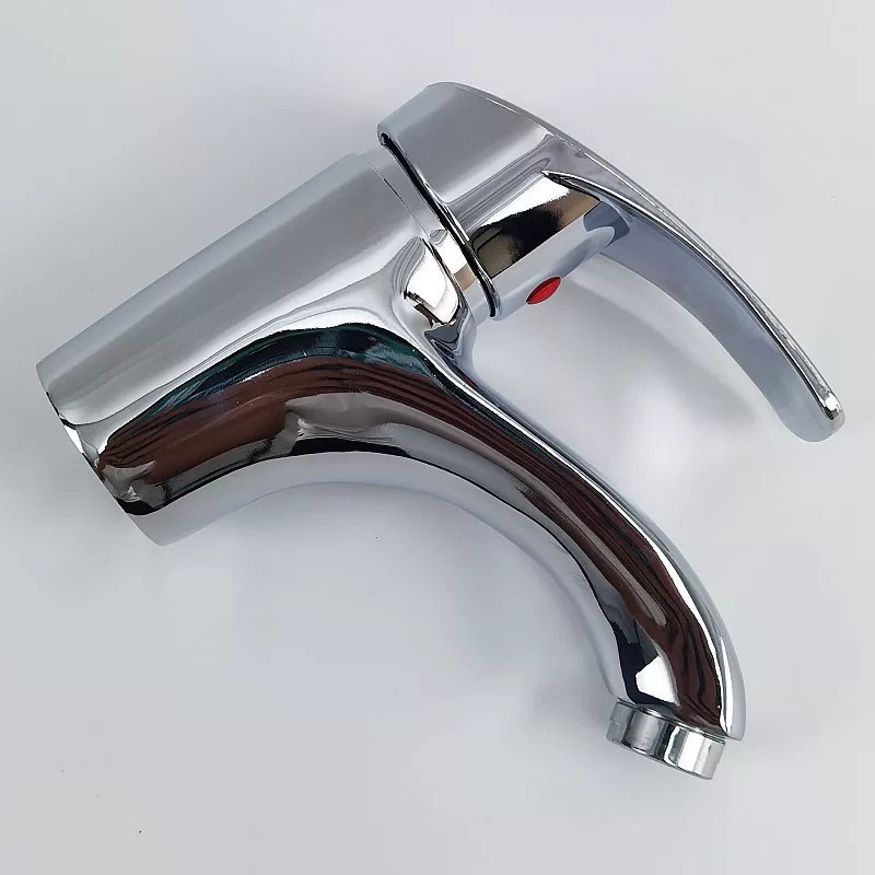 Grifo de Lavabo Monoperforación de Aleación de Zinc, Agua Fría y Caliente, para Lavamanos image 5