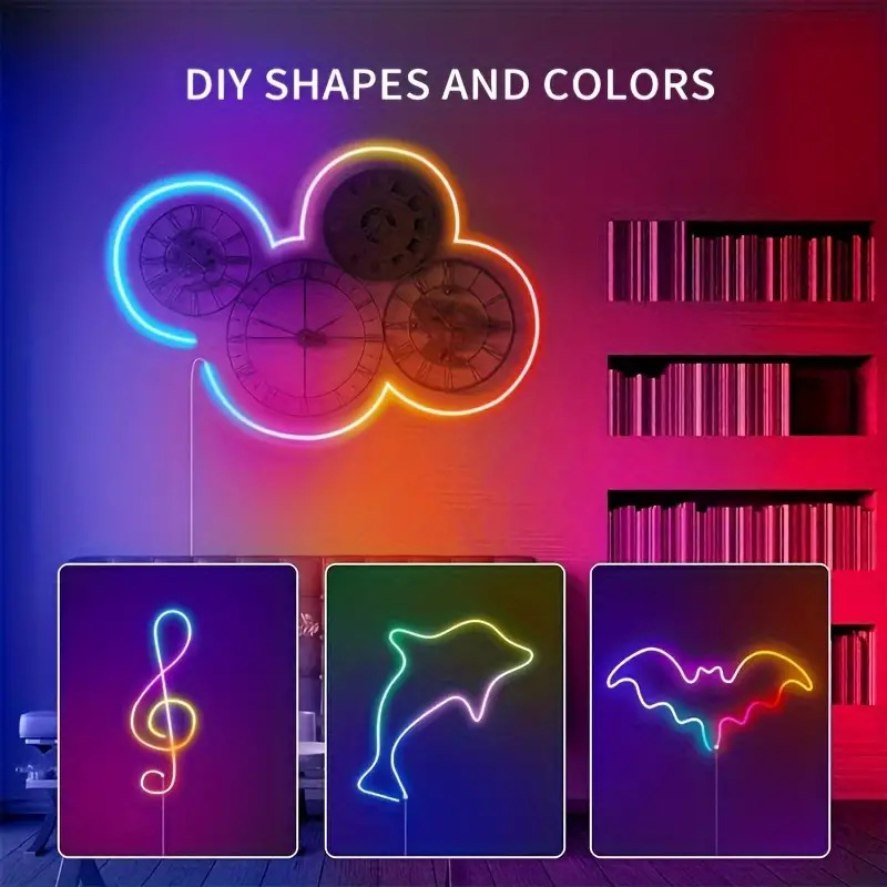 5V ilusión de color música LED color completo pony de neón flexible interfaz USB Bluetooth APP música barra de luz modelado DIY