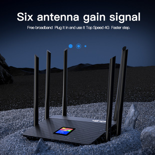 4g Router Home High-Speed Full Network 5Ghz Dual-Band 6-Antenna Wireless Campus Network Whole House Portable Wifi