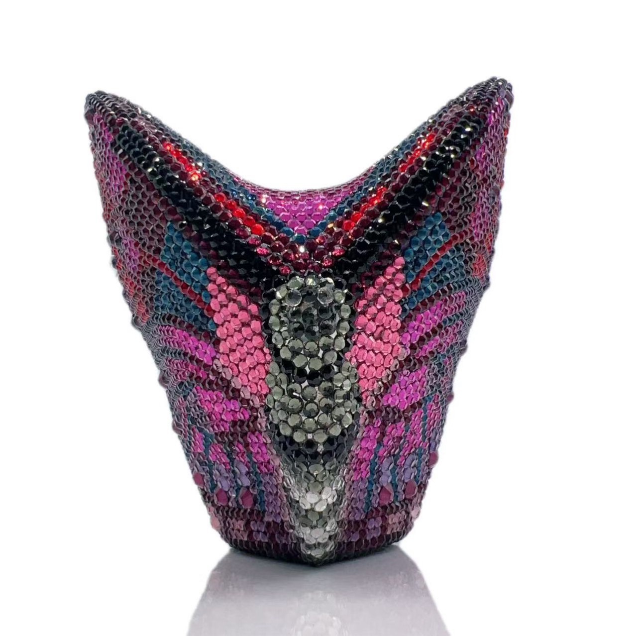 Butterfly Crystal Clutch transfronterizo nuevo paquete de diamante de mariposa para la cena, mano de diamante de agua para la cena europea y americana