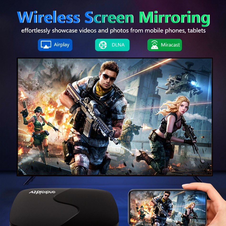 Caja de televisión A24K HD TV decodificador Android 15 reproductor de red de comercio exterior tv & box AliExpress