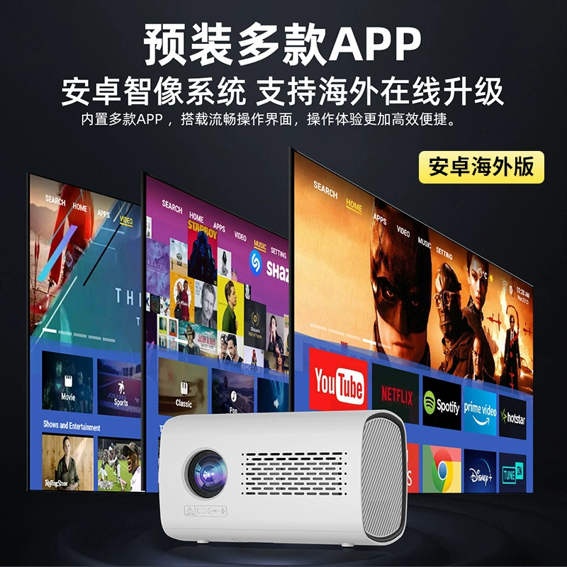 Новый миниатюрный смарт-проектор T100 для дома HD 1080p, портативный домашний кинотеатр
