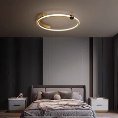 Modern Minimalist Personality Full Copper Ceiling Lamp with Italian Design, Atmospheric Light Luxury Study Room Entrance Balcony Suspension Lamp