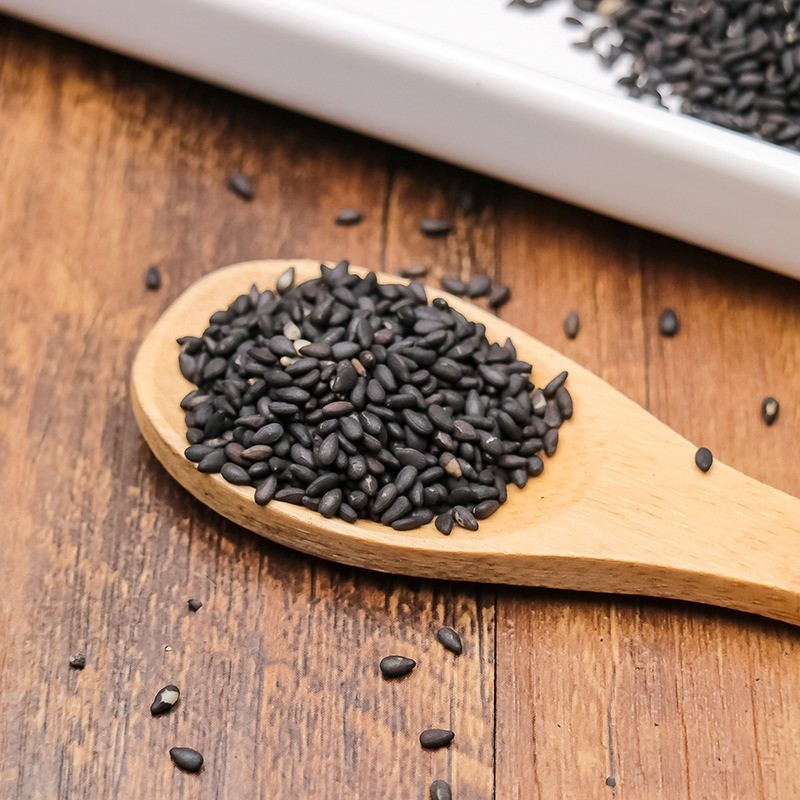 低温烘焙熟黑芝麻五谷杂粮代餐粉脱水黑芝麻粉 熟黑芝麻粒厂家批