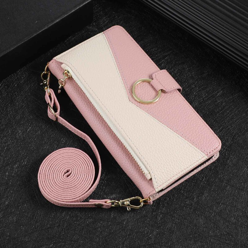 Suitable for Xiaomi 17Promax Zipper Wallet Phone Case 15t Spliced M6 Flip Leather Case C85 Crossbody Protective Case Suitable for Xiaomi 17Promax Zipper Wallet Phone Case 15t Spliced M6 Flip Leather Case C85 Crossbody Protective Case