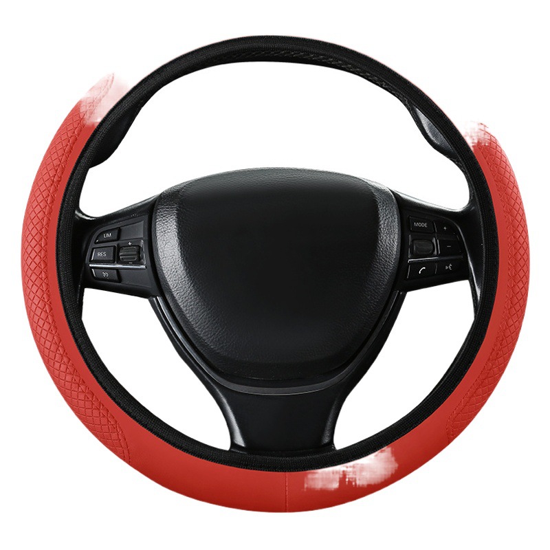 Cubierta del volante del coche sin anillo interior Cubierta de la manija de cuero de la cubierta de la manija universal banda elástica cubierta de la manija elástica