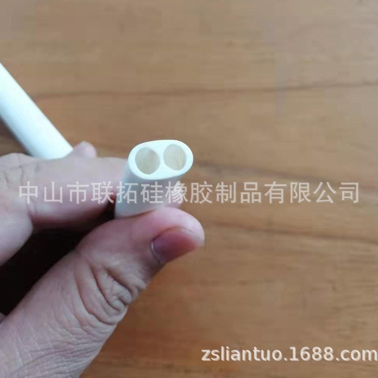 2孔硅胶气管 内径5mm硅胶双排管按摩器用硅胶多孔管 来图来样定