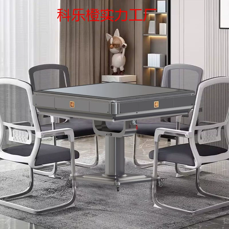 Лидер продаж, новая полностью автоматическая машина для маджонга, складной мобильный обеденный стол, двойной стол для маджонга, домашний бесшумный