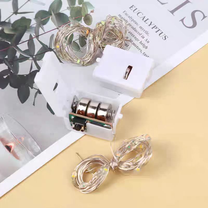 Lámpara de color led Lámpara de cadena led Caja de regalo Mini cable de cobre Lámpara de cadena Decoración de ramo de luz de ambiente de cumpleaños