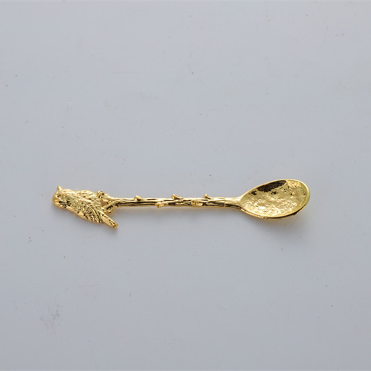 Vintage Style Hammered Bird Design Coffee And Dessert Spoon_voghion.com