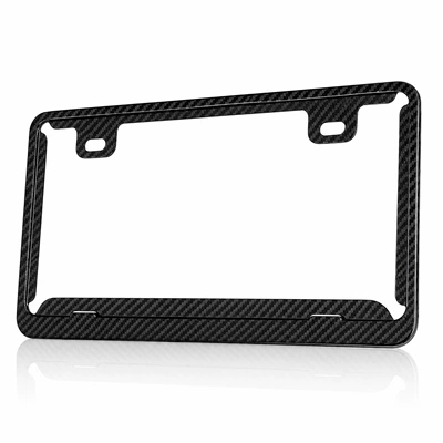 License plate holder/license plate holder License Plate Frame Foreign License Plate - stainless-steel-b-carbon-pattern