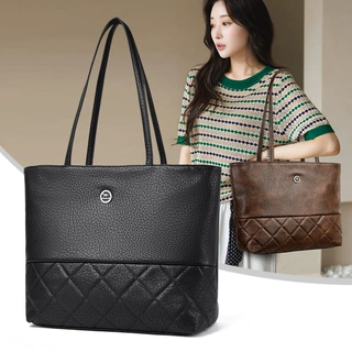 跨境包包女2026新款大容量中年妈妈单肩手提女包多隔层菱格包bags