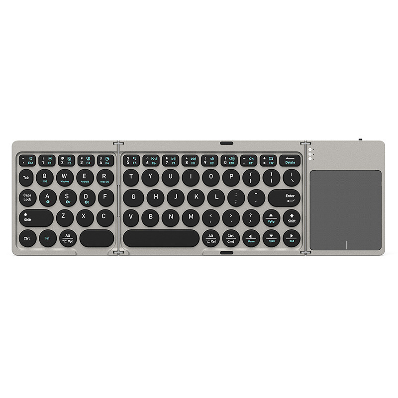 ポータブル 70% off スタック Bluetooth 小型キーボード タブレット ラップトップ外部スマート タッチ キーボード レザー ケース ツーインワン|undefined