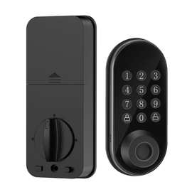 跨境工厂直供批发欧美涂鸦指纹密码锁全自动单舌60/70锁体