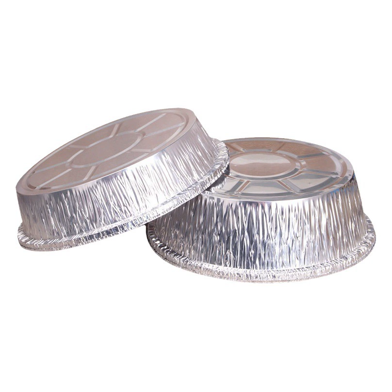 Устранимая Фритюрница Олова Бумажный Поднос Еды Коробка Обеда Алюминиевой Фольги Олова Бумажный Шар Диск Коробка Упаковки Печи Барбекю