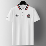 Летняя футболка polo, футболка с коротким рукавом, с вышивкой
