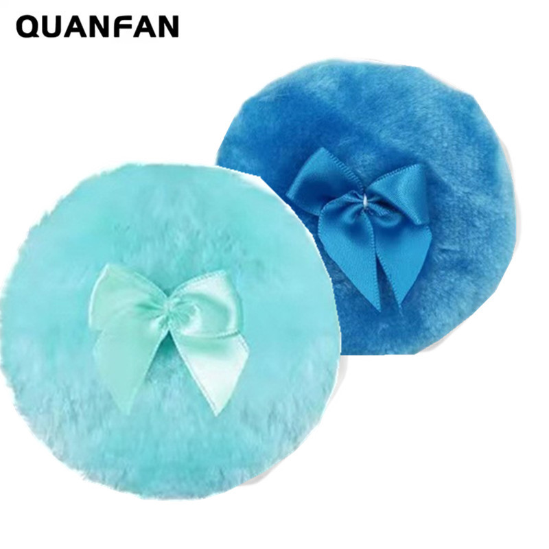 Soporte de terciopelo polvo de cuerpo puff polvo soplo largo esponjoso esponja esponjoso polvo suelto polvo denso pastel de maquillaje de reemplazo