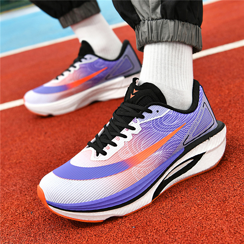 Zapatos de correr profesionales de maratón de otoño, zapatos deportivos transpirables para hombres y mujeres, zapatos de corrida de carbono ligero y amortiguador.
