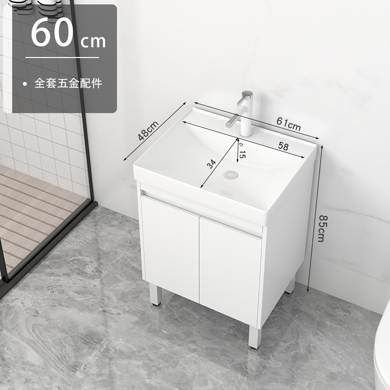 Gabinete de piso de 61 cm + grifo