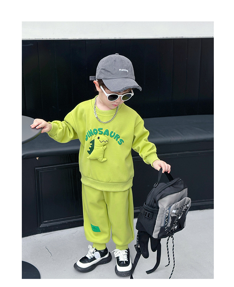 Kids Clothing Set Casual Loose Fashionable Two Piece Suit_voghion.com