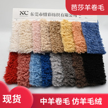 现货 大中小羊卷毛 芭莎羊绒 外套服装玩具箱包鞋材毛绒面料