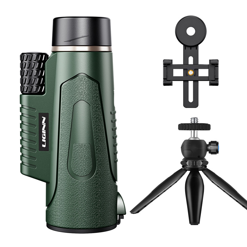 Transfronterizo nuevo modelo privado 12x50 telescopio monocular gran ocular de alta potencia telescopio al aire libre teléfono móvil foto