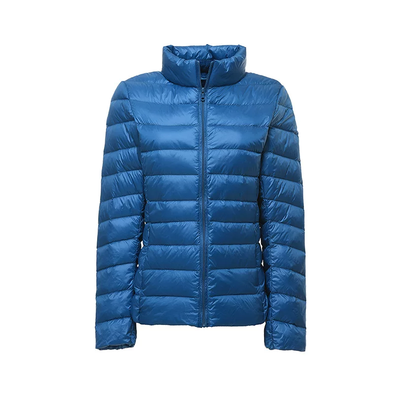 Light and thin demi-season short velvet down jacket, duck down, plus size