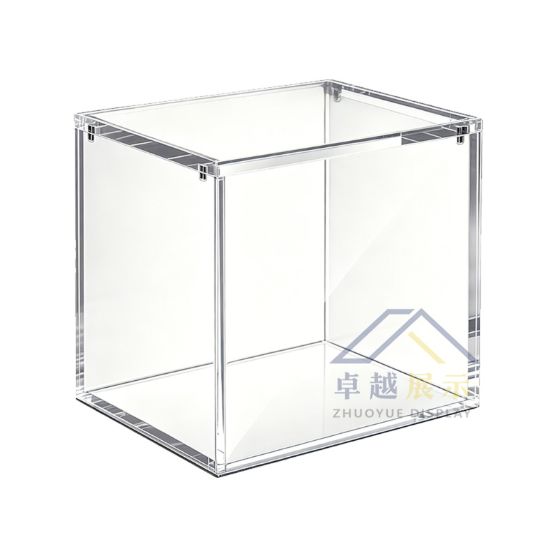 Acrylic Magnetic Box Pokemon Game Card Storage Box Transparent Dust-Proof Collection Etb Display Box with Lid Acrylic Magnetic Box Pokemon Game Card Storage Box Transparent Dust-Proof Collection Etb Display Box with Lid